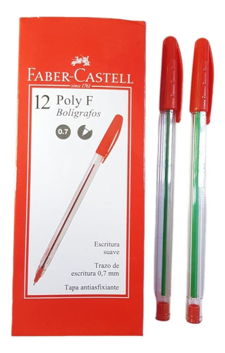 Bolígrafo Faber Castell Poly F X 12 Und