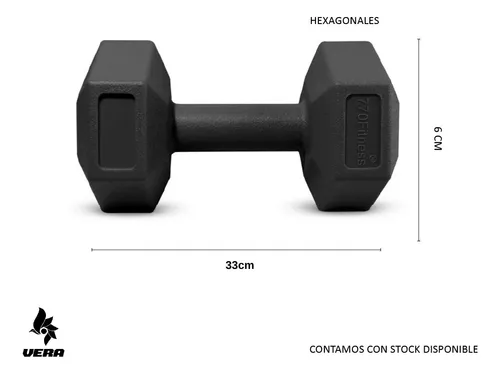 MANCUERNA HEXAGONAL DUMBBELL DE 10 KG