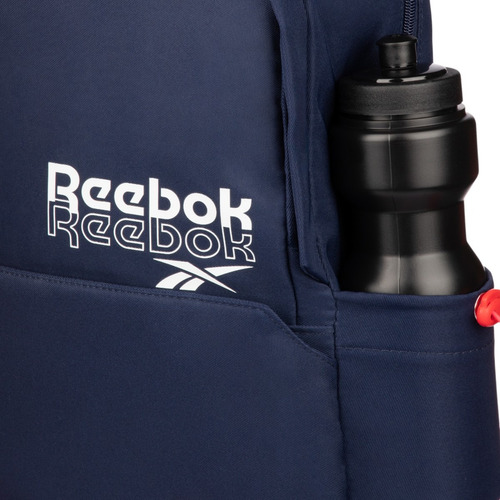 Mochila Azul Reebok Backpack Straps Unisex Bp0320 Color Blue Diseño De La Tela Lisa