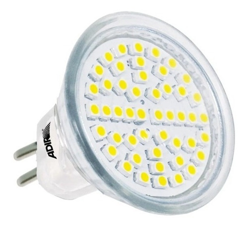 Foco/bombilla Smd De 48 Super Leds 5 W Base Mr-16 Dicroico