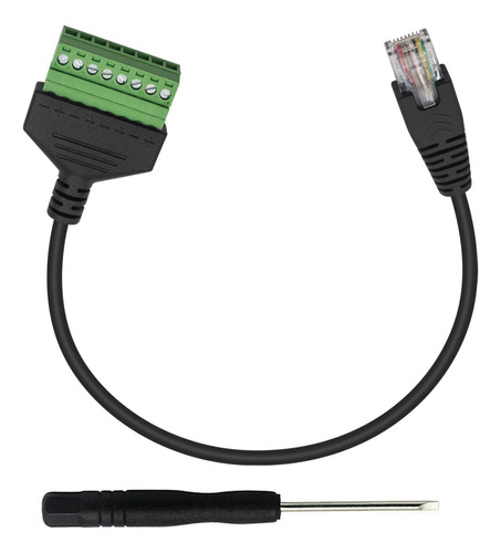 Duttek Conector Bloque Terminal Ethernet Rj45 Paso Trave 8