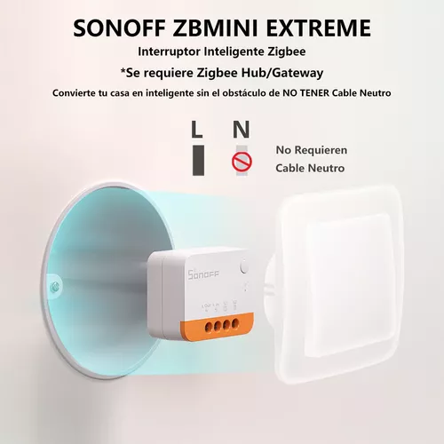 SONOFF - Interruptor inteligente sin neutro Zigbee 3.0