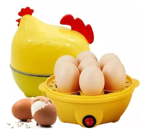 Caldeira a vapor elétrica para ovos cozidos, cor amarela, 110V/220V