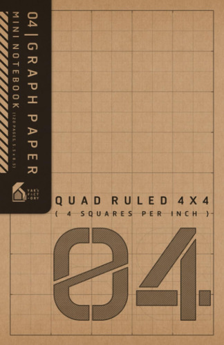 Libro: 04 | Graph Paper Mini Notebook Quad Ruled 4x4 (4 Squa
