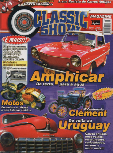 Classic Show Nº16 Amphicar Clément Jeep Motos Uruguay Museu