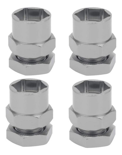 2 Metal 12mm A 17mm Rueda Hexagonal Hub Adaptador