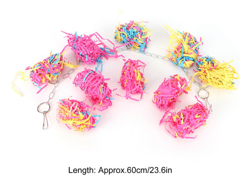 Juego De Papel De Arena Para Masticar Pájaros, 60 Cm, Colori