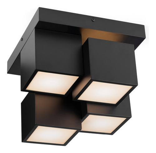 Lampara De Techo Decorativa Moderna Negra Asimetrica Midlait