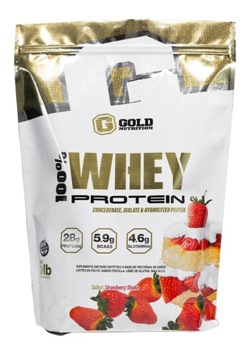 Whey Protein  100%   5lbs  Gold Nutrition. Outlet