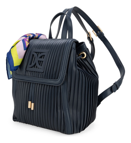 Bolsa Backpack Cloe Banyla Mediano Color Azul marino