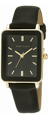 Anne Klein Ak/3702 Reloj De Correa Para Mujer, Negro/oro,