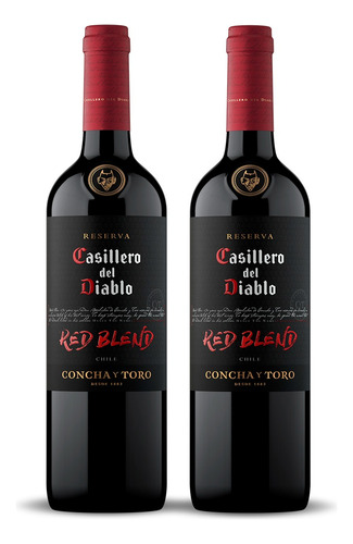 Vino Tinto Casillero Reserva Red Blend 750ml 2 Pack