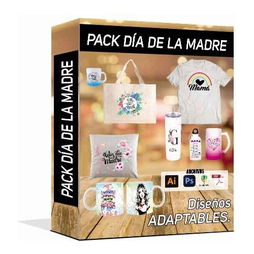 Pack Día De La Madre (tazas, Sublimado, Estampados, Bolsos)