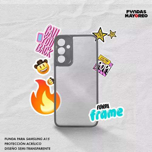 Funda Para Samsung Galaxy A15 Sm-a155m Case Frame Con Mica