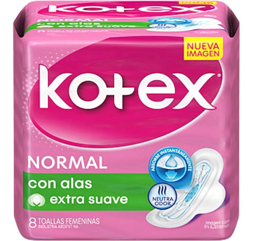Kotex Normal Con Alas X 8 Toa