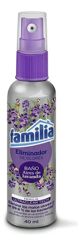 Eliminador De Olores Familia Spray 40ml Lavanda