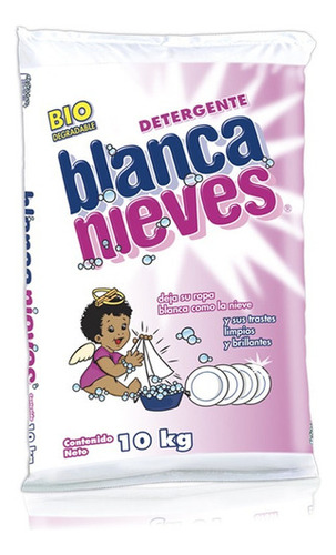 Detergente En Polvo Blanca Nieves Bolsa De 10 Kg