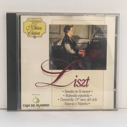 Liszt Sonataen Si Menor Rapsodia Española Tarantela Cd Usado