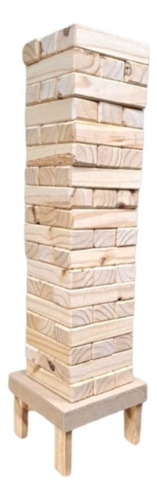 Jenga gigante de várias peças