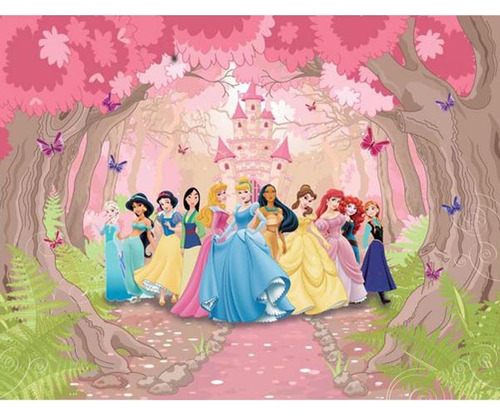 Papel De Parede Adesivo, Infantil Princesas