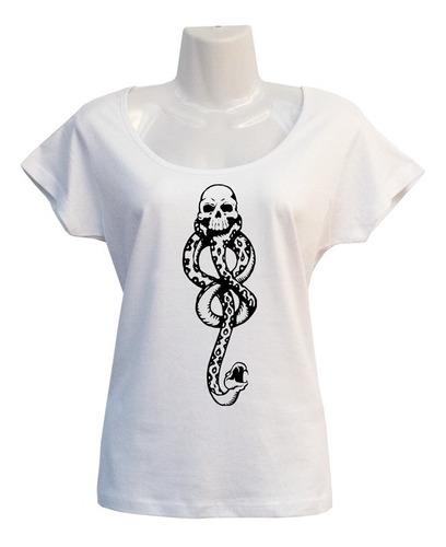 Polera Marca Tenebrosa - Vinilo Liso - Escotada - Mortifago