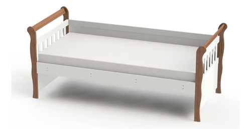 Cama Infantil Cuja Julia Blanco Y Blanco Caramelo - Kidscool