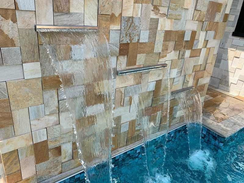 Cascata De Embutir 80cm Com Bico Em Inox