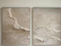 Comprar Cuadros Abstractos Pintados A Mano Decorativo Japandi