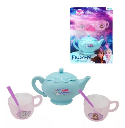 Jogo De Cha Infantil 5 Pecas Kit Chá Etitoys Disney Frozen