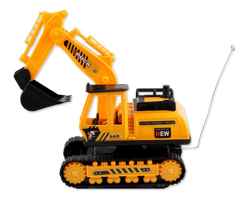 Excavadora Grande Con Control Remoto De Dos Canales Para Niñ