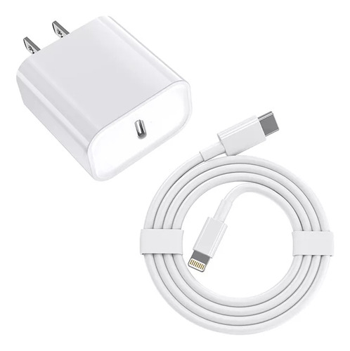 Cargador De Carga Rápida 20wtypec Para iPhone 7 8 X 11 12 13