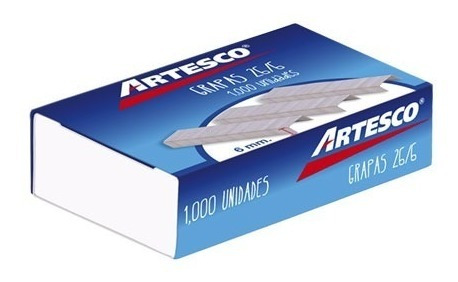 Grapas 26/6 X 1000 Artesco Caja De 1000 Grapas 40 Cajas