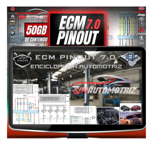 Pack Mecánico Ecm Pinout 7 Diagramas Manuales  50gb.