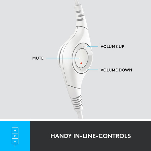 Logitech H390 Wired Headset For Pc/laptop, Auriculares Es...