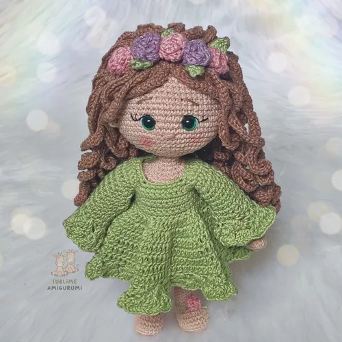 Roupa de Croche para boneca amigurumi 