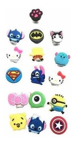 Protectores De Cable Cargadores Usb Cartoon Accesorios 3und