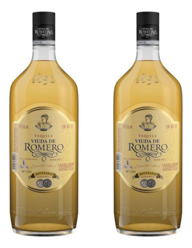 Pack De 2 Tequila Viuda De Romero Reposado 1 L