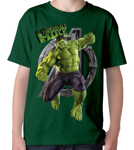 Remeras Camisetas Para Niños Y Adultos De Iron Man Y Hulk 