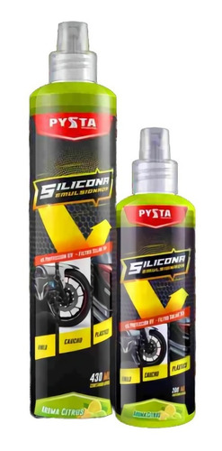 Silicona Spray Limpia Brilla Moto Carro Aroma Citrus