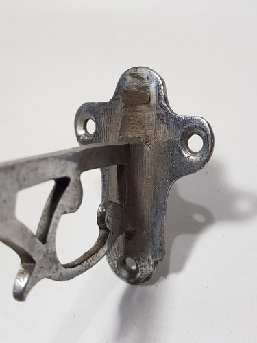 Imagen 5 de 8 de Antiguas Ménsulas Bronce Niquelado Baño Repisa Mag 59231