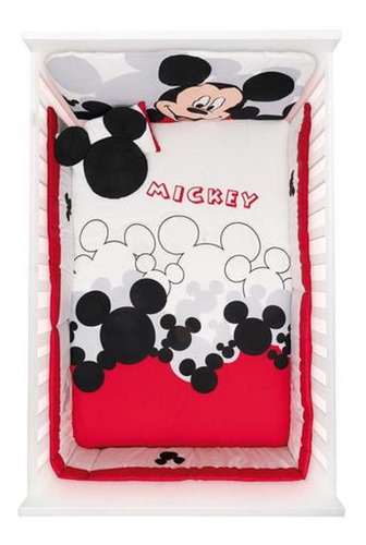 Set Edredón Talla Cama Cuna Corral Mickey Mouse Chiqui Mundo