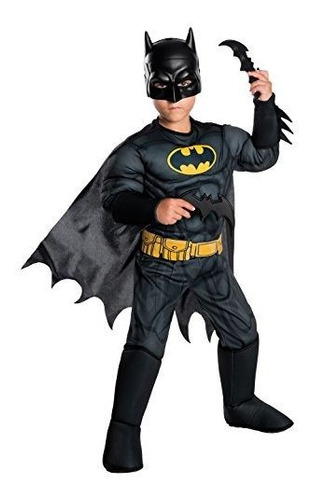 Rubie's Costume Boys Disfraz De Batman Dc Comics Deluxe,