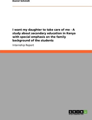Libro I Want My Daughter To Take Care Of Me - A Study Abo...