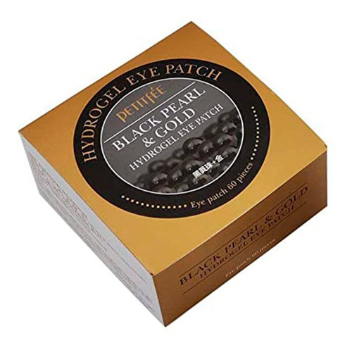 Imagen 4 de 4 de Parche Para Ojos Original Petitfee Black Pearl Gold Hydrogel