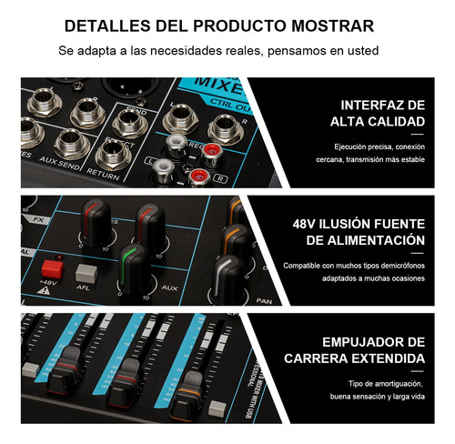 Tklbls Ql-12 Mezladora De 12 Canales Mixer Usb Bluetooth
