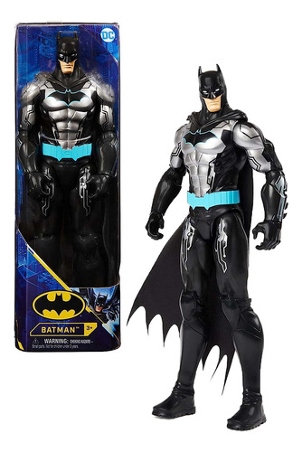 Batman Dc Bat Tech Comics Figura Acción 30cm + Plateado