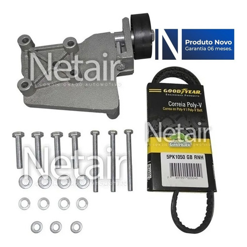 Kit Suporte Compressor Ar Condicionado Gm Delphi Cvc Mahle
