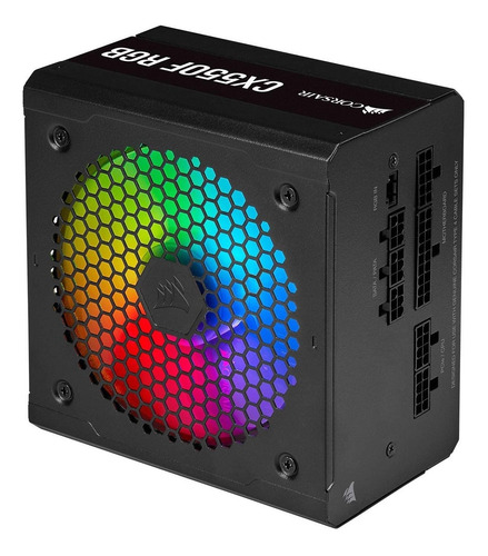 Fuente Gamer Corsair Cx550f Rgb 550w Modular 80 Plus Bronze