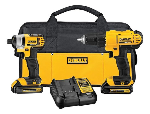 Dewalt Dck240c2 20v Kit Taladro De Litio Atornillador 1.3 Ah