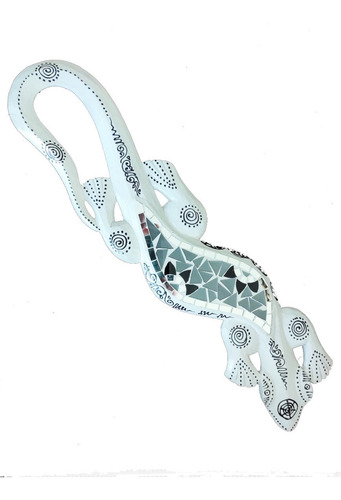 Imagen 1 de 3 de Aplique Decorativo Iguana Pared 50x12cm Guecko